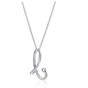 Tiffany & Co. Elsa Peretti Alphabet Letter B Pendant Necklace